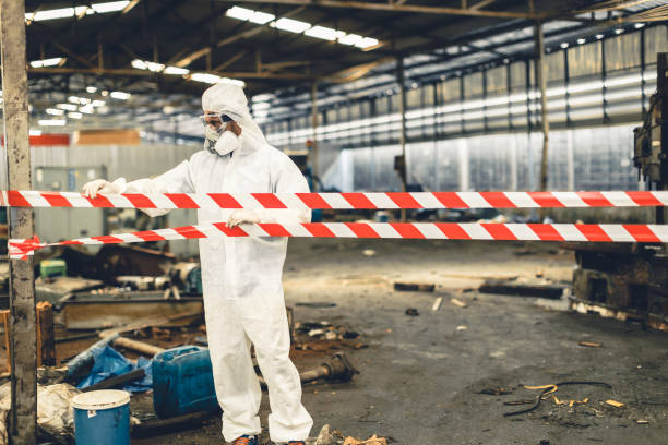 Professional Odor Removal technician working in West Columbia, TX
